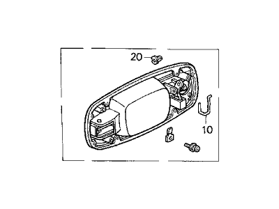 Acura 72140-SL5-A12ZB Right Front Handle Assembly (Outer) (Granada Black Pearl)