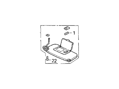 1993 Acura Vigor Sun Visor - 83230-SL5-A01ZA