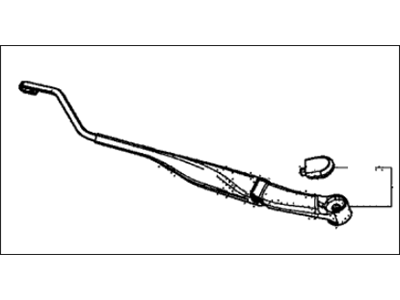 Acura 76600-T6N-A01 Windshield Wiper Arm (Driver Side)