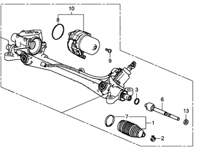 Acura 53690-T6N-A10 Box Assembly , Steering Gear