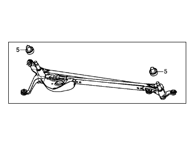 Acura Wiper Pivot Assembly - 76530-T6N-A01
