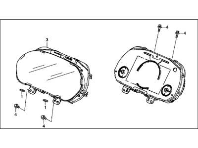 Acura 78100-T6N-A31 Combination Meter Assembly