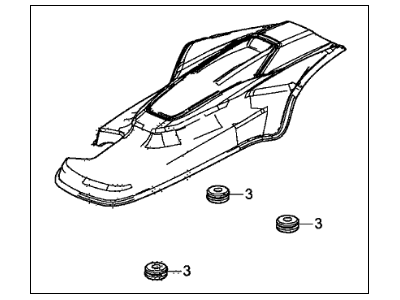 Acura Engine Cover - 17121-58G-A01
