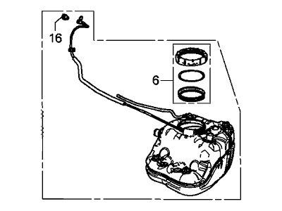 Acura 17048-T6N-A10 Fuel Filter Set