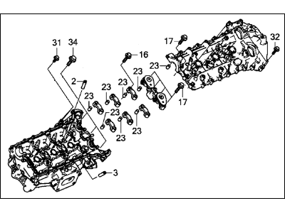 2017 Acura NSX Cylinder Head - 12100-58G-A00