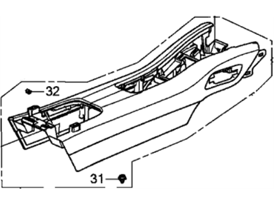 2020 Acura NSX Arm Rest - 83401-T6N-A01ZD