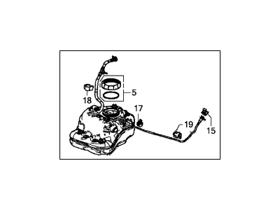 Acura Fuel Tank - 17044-T6N-A13