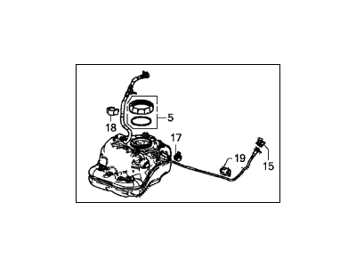 Acura 17044-T6N-A13 Tank, Passenger Side Fuel