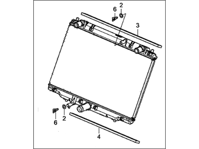 Acura 19010-58G-A01 Main Radiator Assembly