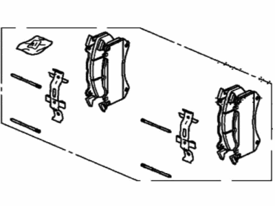 Acura NSX Brake Pad Set - 45022-T6N-G11