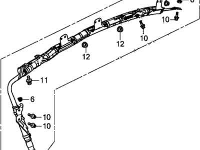 Acura 78870-T6N-A81 Passenger Side Curtain Airbag Module Assembly