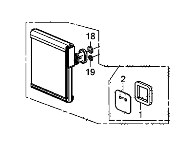 Acura 80216-T6N-A01 Evaporator