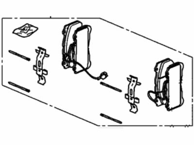 Acura NSX Brake Pad Set - 45022-T6N-A03