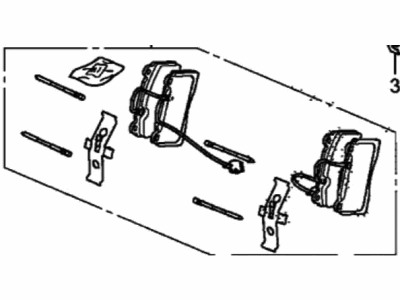 Acura NSX Brake Pad Set - 43022-T6N-L00