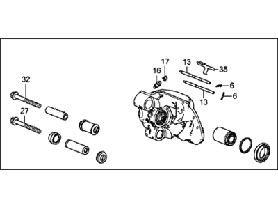 Acura NSX Brake Caliper - 43018-T6N-A53