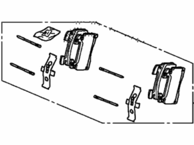 Acura NSX Brake Pad Set - 43022-T6N-G11