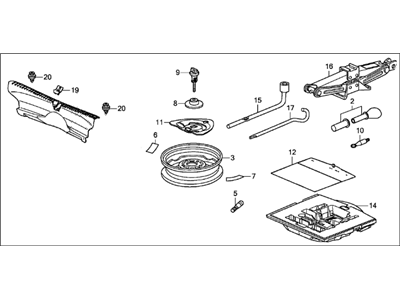 Acura 06421-TZ3-A50ZA Kit Assembly (Premium Black)