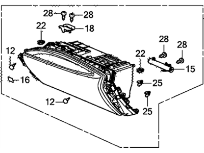 Acura 77510-TZ3-A62ZF Glove Box Assembly (Type R)