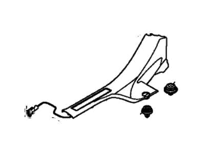 Acura 08E12-TZ3-2M0A7 Garnish, Assembly Right Rear Step