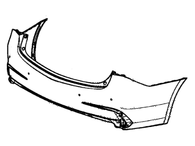 Acura 04715-TZ3-A60ZZ Rear Bumper Cover