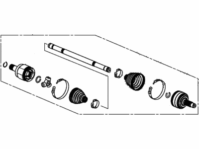 Acura 44306-TZ3-A01 L Driver Shaft Assembly