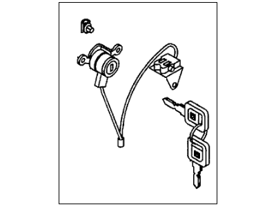 Acura 8-97122-517-0 Passenger Side Door Lock Cylinder Assembly