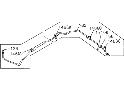 Acura SLX A/C Hose - 8-97085-844-1