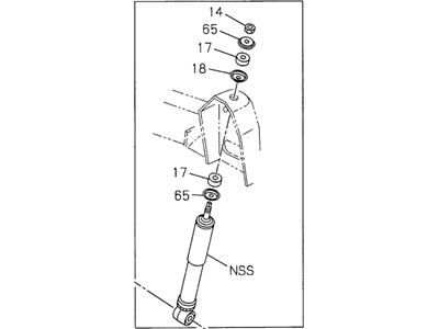 Acura 8-97107-900-3 Front Shock Absorber Assembly