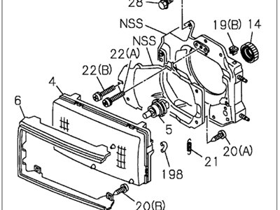 Acura 8-97808-624-1 Headlight