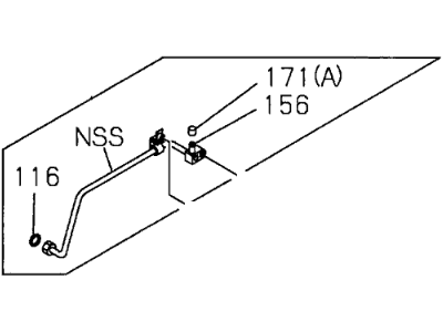 Acura 8-97085-848-1 Evaporator Pipe