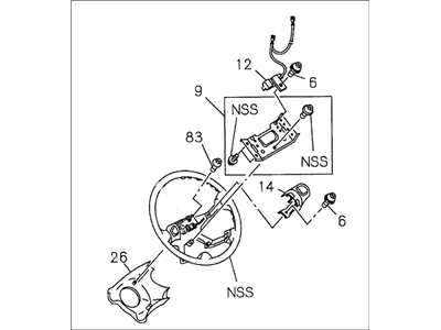 Acura SLX Steering Wheel - 8-97155-689-0