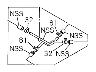 Acura 8-97117-349-1 Pipe Assembly, Pcv