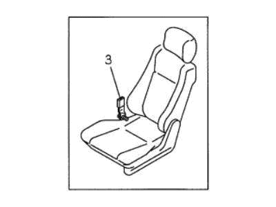 Acura SLX Seat Belt Buckle - 8-97153-455-1