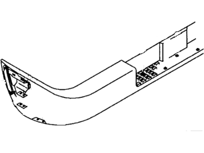 Acura 8-97102-641-1 Rear Bumper (Primer)