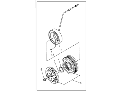 1997 Acura SLX A/C Clutch - 8-97079-274-0