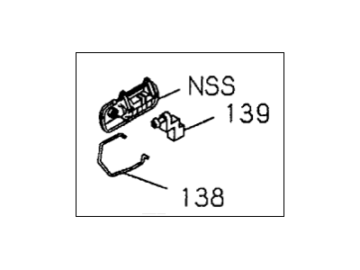 Acura 8-97151-935-1 Front Door Handle Outside