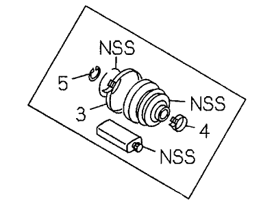 Acura SLX CV Boot - 8-97117-220-0