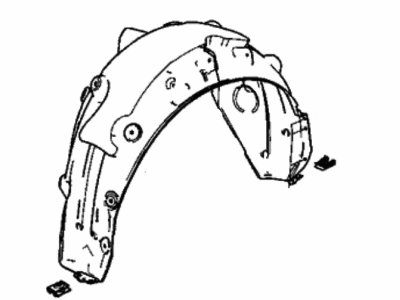 Acura 74590-TGV-A10 Left Rear Fender Assembly