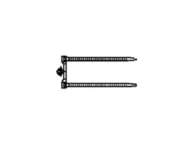 Acura 91547-T2A-003 Clip, Band Harness (40) (164.5MM) (Black)