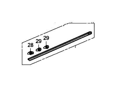 Acura TLX Weather Strip - 72367-TGV-A01
