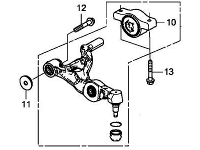 Acura 51350-TGV-A03 Right Front Arm (Lower)