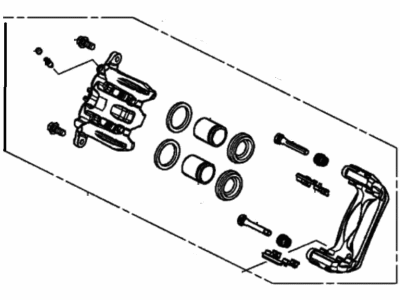 Acura TLX Brake Caliper - 45019-TGV-A00