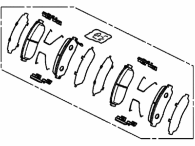 Acura TLX Brake Pad Set - 45022-TGV-A00