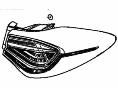 Acura 33500-TGV-A02 Taillight Assembly , Passenger Side
