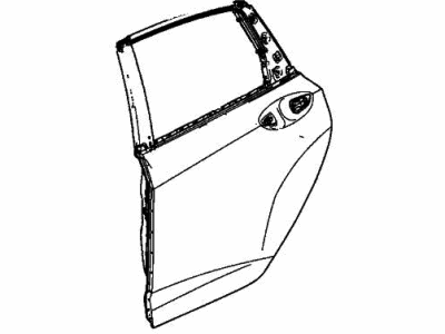 Acura 67510-TGV-A01ZZ Panel, Right Rear Door