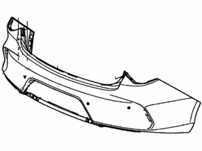 Acura 04715-TGV-A00ZZ Rear Bumper Face