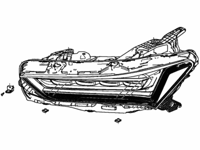 Acura TLX Headlight - 33150-TGV-A03
