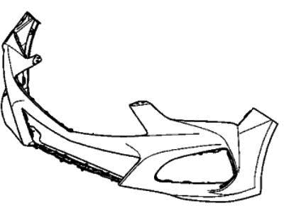 Acura 04711-TGV-A00ZZ Front Bumper Face