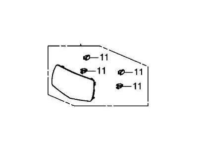Acura 71125-TGV-A01 Cover, Radar