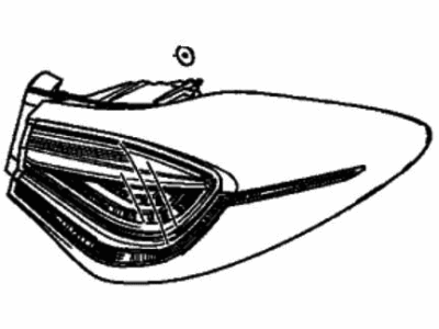 Acura 33550-TGV-A02 Taillight Assembly , Driver Side